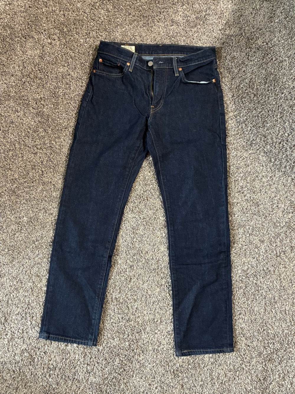 Classic 501 Levi’s Men's Dark Blue Straight-Leg Jeans